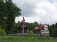 kaple sv. Martina a chata na Olšanských horách