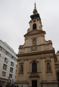 Vídeň – kostel sv. Kříže  (Wien - Stiftskirche zum hl. Kreuz)