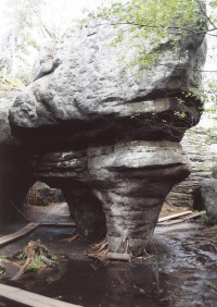 skalní dvojhřib v Bludných skalách