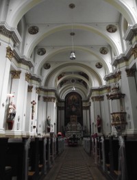 Červenka - interiér kostela sv. Alfonse