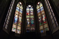 vitrážová okna katedrály v ´s-Hertogenbosch
