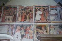 interiér - freskový cyklus s Legendou sv. Kateřiny