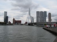 panorama s Maastoren, Erasmusbrug a De Rotterdam