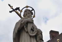 Bruggy – socha sv. Jana Nepomuckého  (Brugge - Sint Johannes van Nepomuk)