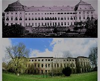 zámek roku 1900 a 2000