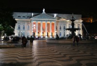 Národní divadlo a náměstí Rossio