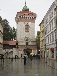 Krakov – brána sv. Floriána  (Kraków - Brama Floriańska)