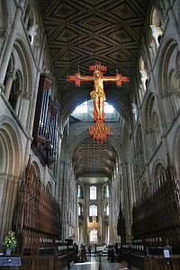 interiér katedrály v Peterborough