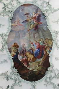 stropní fresky barokní