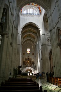 pohled do transeptu