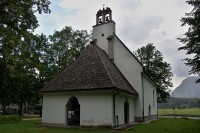 Bovec - kostel Panny Marie v poli  (Cerkev Device Marije v polju)