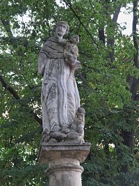 vrcholová socha sv. Antonína