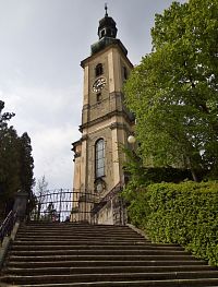 schodiště na kostelní vršek
