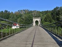 Stádlecký řetězový most patřil k vrcholům dne
