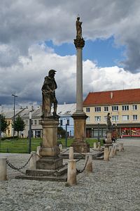 barokní sochařství na Masarykově náměstí