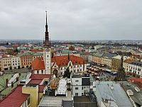 předvánoční Olomouc z ptačí perspektivy
