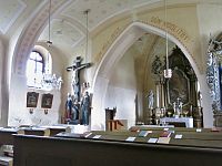 Obrataň - interiér kostela