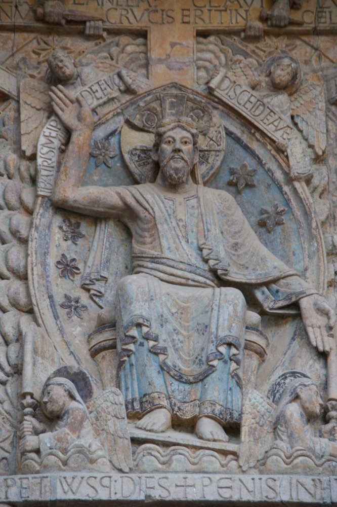 Fotogalerie Conques Tympanon Port Lu Opatsk Ho Kostela Sainte Foy