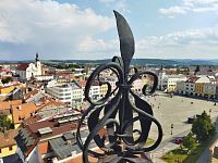 Kroměříž – vyhlídková věž Arcibiskupského zámku
