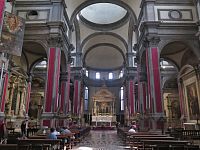 chrámový interiér Benátky – kostel Nejsvětějšího Spasitele (Venezia – Chiesa di San Salvador)