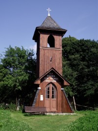 dřevěná kaple (zvonice) v Sobotíně - Rudolticích