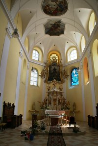 barokní interiér kostela sv. Marka