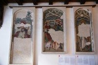pozdně gotické fresky v interiéru radnice