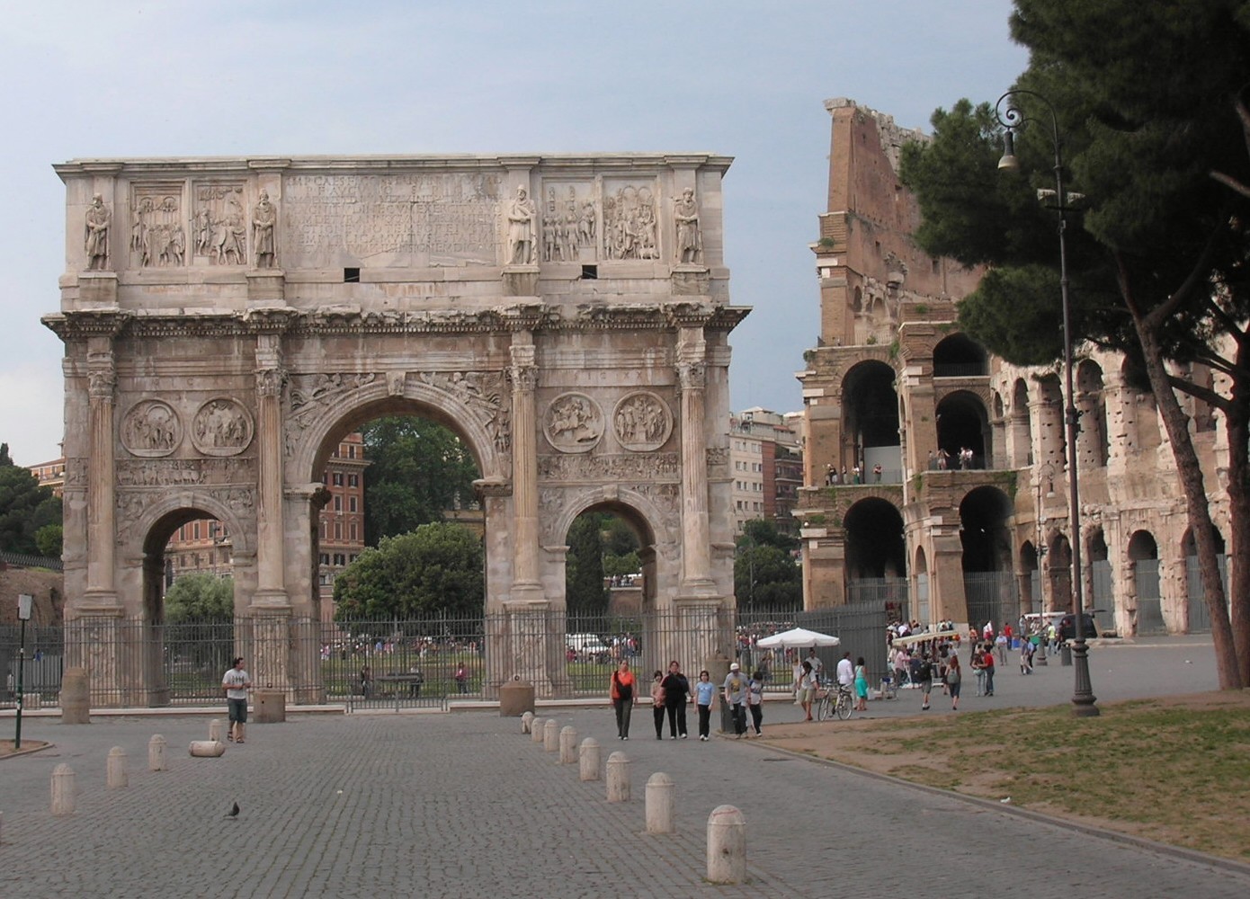 Fotogalerie m Konstantin v Oblouk Roma Arco Di Constantino 