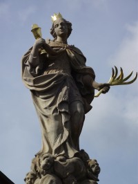 Cholina - socha sv. Barbory