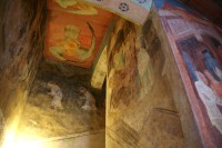 fresky na schodišti Velké věže