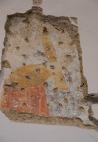detail odkryté fresky
