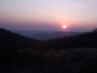 západ slunce nad Petrůvkou