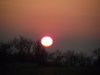 západ slunce nad Petrůvkou