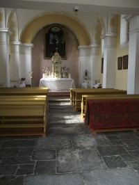 kaple v Obědném - interiér
