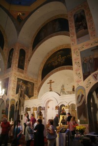 interiér kostela sv. Gorazda
