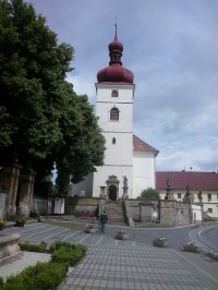 Liběšice - kostel Nanebevzetí Panny Marie