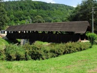 Černvír - technická památka - krytý dřevěný most