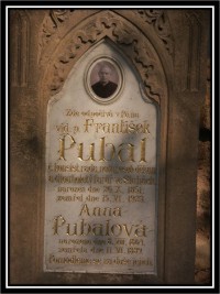Služský hřbitov - hrob F. X. Pubala