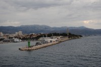 pohled na přístav ve Splitu