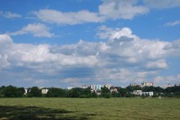 Výškovické panorama z luk kolem řeky Odry