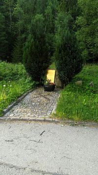 Hornický pomníček v Jöhstadtu.