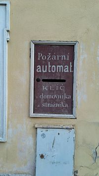 Požární automat v Praze.