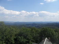 výhled z rozhledny na východní část národního parku