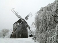 mlýn Partutovice v zimě