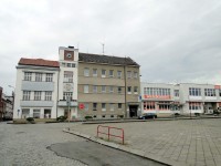 Konice -centrum města s radnicí