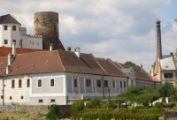 Jindřichův Hradec - pohled na pivovarský komín