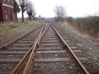 Pohled směr Jakartovice (vlaky od roku 2007 nejezdí)