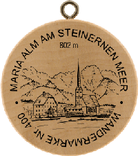 Turistická známka č. 400 - Maria Alm am Steinernen Meer