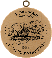 Turistická známka č. 417 - Arthurhaus
