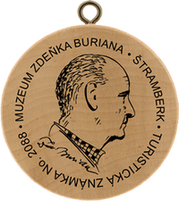 Turistická známka č. 2088 - Muzeum Zdeňka Buriana - Štramberk